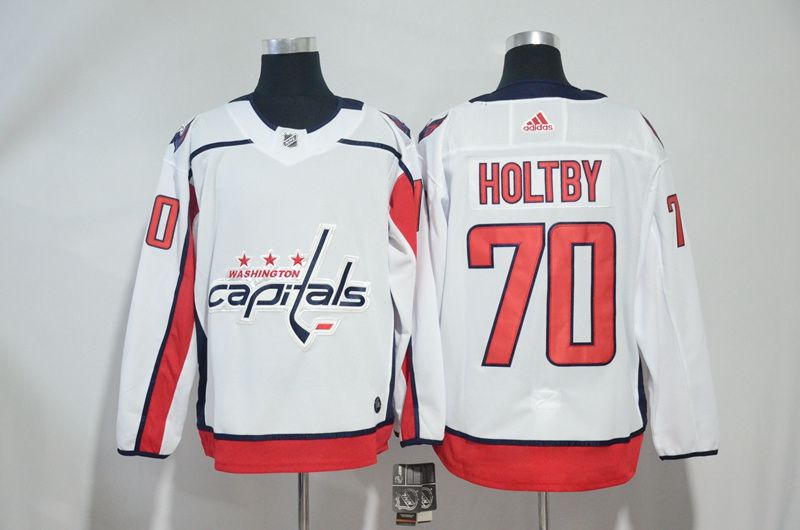 Men Washington Capitals #70 Holtby White Adidas Hockey Stitched NHL Jerseys